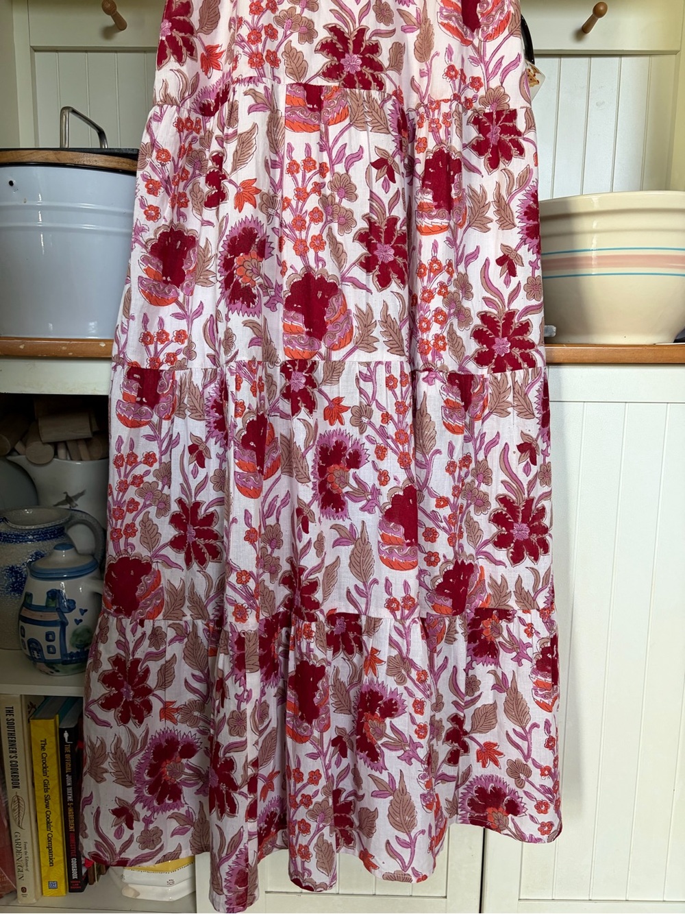 Jude Connally Anita Maxi Dress Sz 12 Pink and Red Floral Print - Picture 3 of 10